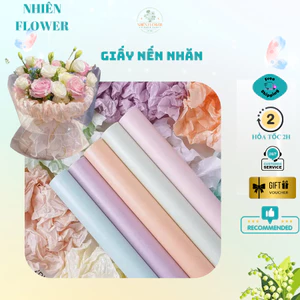 Tệp 10-20 Tờ Giấy Nến Nhăn Làm Thủ Công Handmade, Chuyên Dụng Gói Hoa, Gói Quà, Trang Trí Quà Tặng