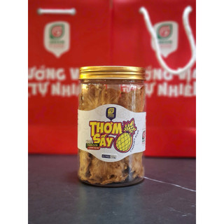 Thơm Sấy Dẻo/ Thơm Sấy Muối Ớt túi 100g, chua ngọt tự nhiên, đạt chuẩn ATTP của nhà GREEN FOOD