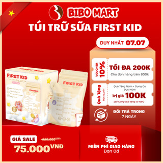 [Deal Mở Bán] Túi Trữ Sữa Cảm Biến Nhiệt FIRST KID 250ml – Báo Nhiệt Độ An Toàn, Trữ Sữa Tiện Lợi Cho Mẹ Sữa
