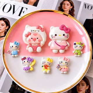 [ĐỘC QUYỀN]  Set Charm Loopy x Hello Kitty Sweet Pink Collection Charm Resin Kawaii Dễ Thương Trang Trí Dép