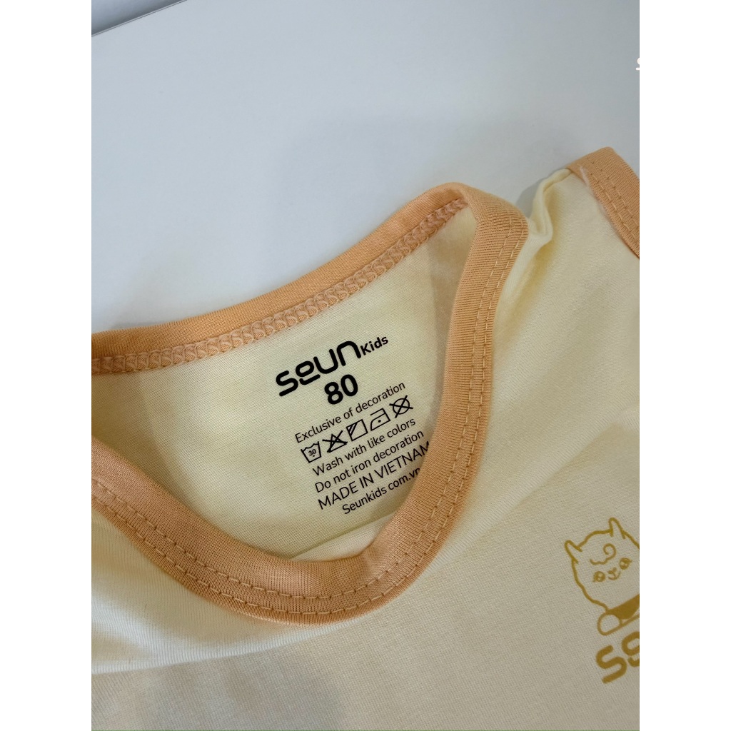 | SEUNKIDS | Bộ ba lỗ cho bé trai bé gái (15 màu-2 link) visco lụa mát lạnh 8kg đến 35kg bộ mặc nhà đồ bộ cho bé