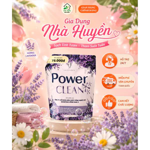 Combo thùng 4 túi nước giặt xả Power clean 🪻FREESHIP🪻hương nước hoa lavender túi 3000ml