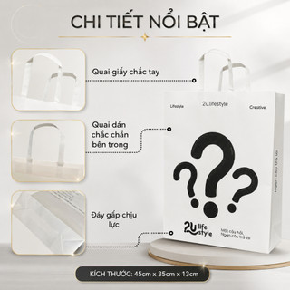 Túi Giấy Túi Quà Xách Tay 2u.lifestyle Thiết Kế Dày Dặn Cao Cấp