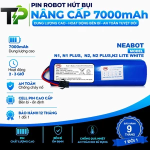PIN ROBOT HÚT BỤI NÂNG CẤP NEABOT N1, N1 PLUS, N2, N2 PLUS,N2 LITE WHITE ....BẢO HÀNH 12 THÁNG CHÍNH HÃNG LG
