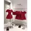 SET ĐẦM CỔ SEN 3 NÚT PHỐI QUẦN SHORT, SET ĐỒ NỮ TIỂU THƯ HÀN QUỐC | MEOINDAHOUSE