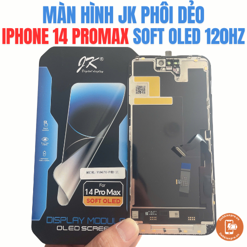 Màn hình thay thế cho ip 14 PROMAX Soft oled phôi dẻo 120Hz chính hãng JK - Bảo hành 6 tháng | BigBuy360 - bigbuy360.vn