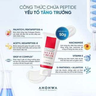 (Hàng Công TY) Kem Dưỡng Da Đa Năng AHOHWA Peptide Hydrogel Multi Cream Phục Hồi, Chống Lão Hoá Dudu