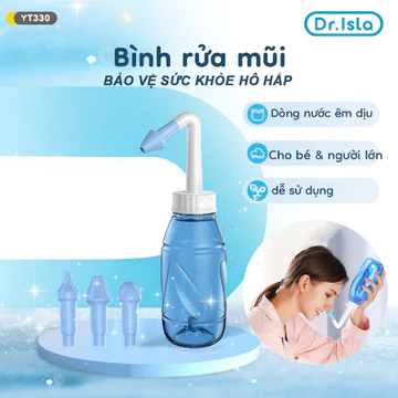 Bình Rửa Mũi Dr.isla 10 hạt muối biển bình rửa mũi cho bé muối rửa mũi YT330