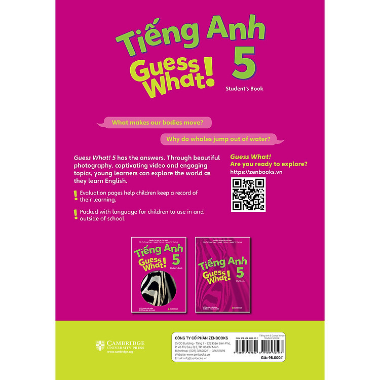 Sách Tham Khảo Tiếng Anh Lớp 5 Theo Chương Trình Cambridge Guess What! 5 Student's Book