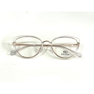 Gọng Kính Mắt Mèo 00378 Eye Plus Nhựa TR Phối Càng Thép Không Gỉ Nhẹ Bền Phong Cách Thời Trang