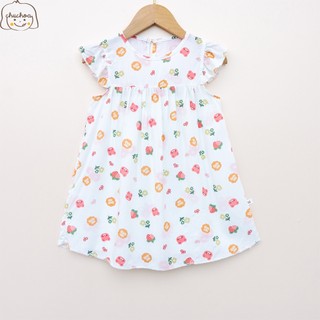 Váy Lanh bé gái, Đầm Lanh bé gái cánh tiên dáng suông ChuChoaKids [VBC32]