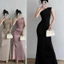 ĐẦM CHÉO VAI LADONG PHỐI LỤA TÔ CHÂU SLAY