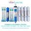 Combo 8 Lõi Lọc Karofi Livotec Gồm Lõi 123 (Lõi 2 OCB Nhỏ) + Màng RO Hàn 100GPD + T33, Khoáng Đá, Hồng Ngoại, Nano