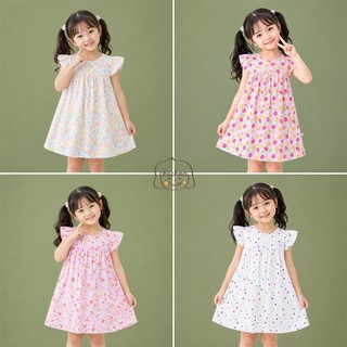 Váy Lanh bé gái, Đầm Lanh bé gái cánh tiên dáng suông ChuChoaKids [VBC32]