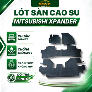 THẢM LÓT SÀN CAO SU xe Xpander / Xpander Cross 2018 - >nay Cao su đúc không mùi, mẫu NISSIN cao cấp