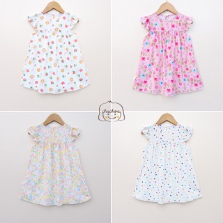 Váy Lanh bé gái, Đầm Lanh bé gái cánh tiên dáng suông ChuChoaKids [VBC32]