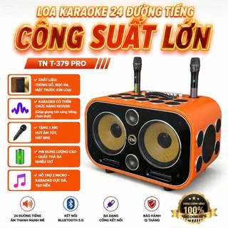 Loa Karaoke 24 Đường Tiếng Kèm 2 Micro Kết Nối Tivi, Điện Thoại, Chỉnh Echo, Bass, Treble Cực Hay.
