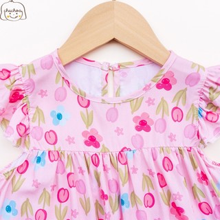 Váy Lanh bé gái, Đầm Lanh bé gái cánh tiên dáng suông ChuChoaKids [VBC32]