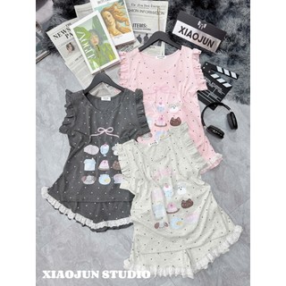 PHẠM THÙY SHOP: SET BỘ CTT SÁT NÁCH IN TRÀN MIX QUẦN BÈO XINH XẮN