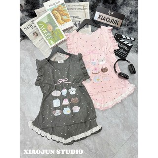PHẠM THÙY SHOP: SET BỘ CTT SÁT NÁCH IN TRÀN MIX QUẦN BÈO XINH XẮN