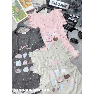 PHẠM THÙY SHOP: SET BỘ CTT SÁT NÁCH IN TRÀN MIX QUẦN BÈO XINH XẮN