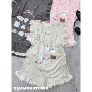 PHẠM THÙY SHOP: SET BỘ CTT SÁT NÁCH IN TRÀN MIX QUẦN BÈO XINH XẮN