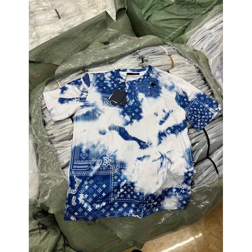 ⚡️[Hight Quality] Áo Phông \/ Nam Nữ Blue Ready To - Điềm Nhấn Hoa Xanh Mây Trời Cao Cấp Loại 1