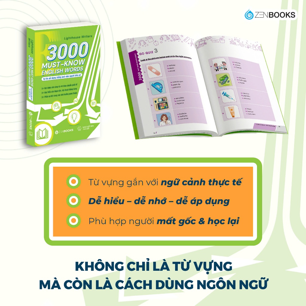 Combo Sách Lộ Trình Học Tiếng Anh Cho Người Mất Gốc và 3000 Từ Vựng Tiếng Anh Thông Dụng