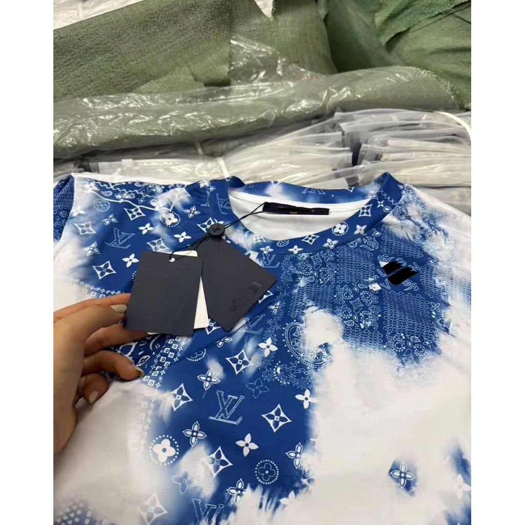 ⚡️[Hight Quality] Áo Phông \/ Nam Nữ Blue Ready To - Điềm Nhấn Hoa Xanh Mây Trời Cao Cấp Loại 1