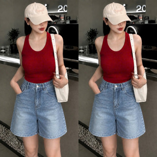 Quần Đùi Jean Bigsize Nữ Dáng Ngố Lưng Cao Ống Rộng Tôn Dáng Trẻ Trung Chubby Q582/Q583/Q584/Q586