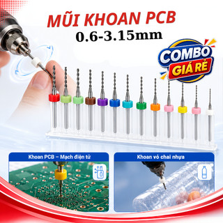 Mũi khoan PCB, chuyên khoan, cắt, phay các vật liệu cứng như đá quý, vỏ chai, bo mạch