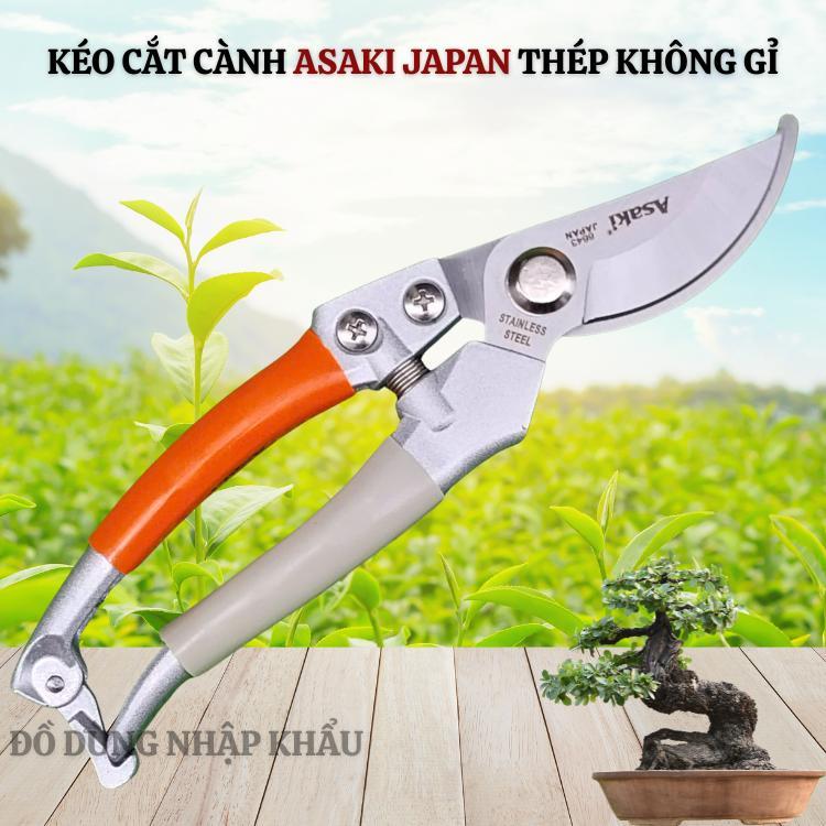 Kéo cắt cành cây chuyên nghiệp Asaki Japan bằng thép không gỉ phiên bản 2026