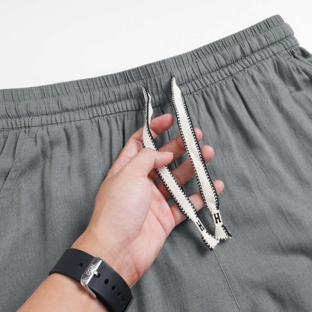 Quần Đũi Nam Ống Suông OHANLY Dây Rút Lưng Thun Thoáng Mát Form Rộng Hàn Quốc Đi Biển Size M-XL