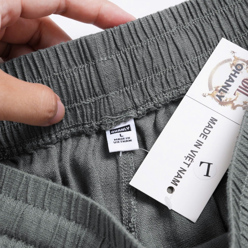 Quần Đũi Nam Ống Suông OHANLY Dây Rút Lưng Thun Thoáng Mát Form Rộng Hàn Quốc Đi Biển Size M-XL