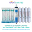 Combo 8 Lõi Lọc Karofi Gồm Lõi 123 Livotec + Màng RO 50GPD + Lõi Chức Năng Livotec T33-GAC, Khoáng Đá, Hồng Ngoại, Nano