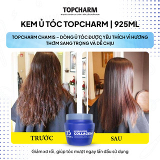 Kem ủ phục hồi tóc gãy rụng, giúp tóc bóng mượt, hương nước hoa Topcharm x10 collagen 925 ml