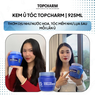 Kem ủ phục hồi tóc gãy rụng, giúp tóc bóng mượt, hương nước hoa Topcharm x10 collagen 925 ml