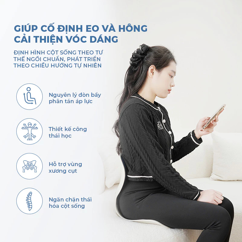 [BẢN CAO CẤP] Ghế Công Thái Học Đa Năng, Điều Chỉnh Tư Thế Ngồi, Chống Gù Lưng, Hỗ Trợ Cột Sống