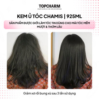 Kem ủ tóc Collagen bóng mượt CHAMIS 925ml Giúp Tóc Siêu Bóng Mượt Hương Hoa Sen Lưu Hương 24 Giờ