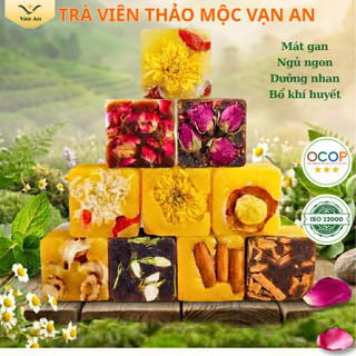 Trà Thảo Mộc Hoa Cúc Mật Ong (Set 5 viên ) Ấm Bụng Dễ Chịu Tiện Lợi Văn Phòng ,Trà Viên Đường Nâu Mix Vị Vạn An