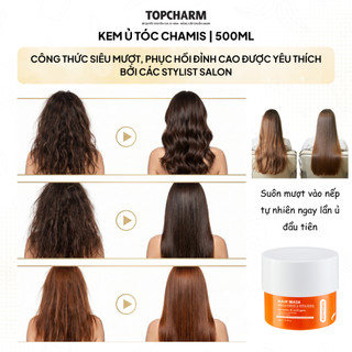 Kem Ủ Tóc, Mặt Nạ Ủ Tóc Phục Hồi Professional Salon - Keratin & Collagen Topcharm 500ml (Phiên Bản Cải Tiến Cao Cấp)