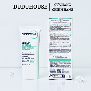 (Hàng Công TY) Kem Dưỡng Ẩm Bioderma Sebium Sensitive Soothing Anti-Blemish Care 30ml Duduhouse