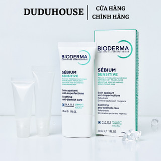 (Hàng Công TY) Kem Dưỡng Ẩm Bioderma Sebium Sensitive Soothing Anti-Blemish Care 30ml Duduhouse