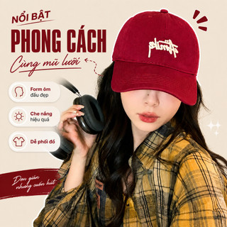 Mũ lưỡi trai HAZIN thêu basic form cứng, nón lưỡi trai nam nữ thêu phong cách thời trang ulzzang