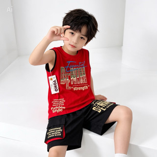 (Size 13kg- 27kg)Đồ Bộ Sát Nách Thun Cotton 4 Chiều Cao Cấp Mịn Mát Cho Bé Trai - hãng YOKO
