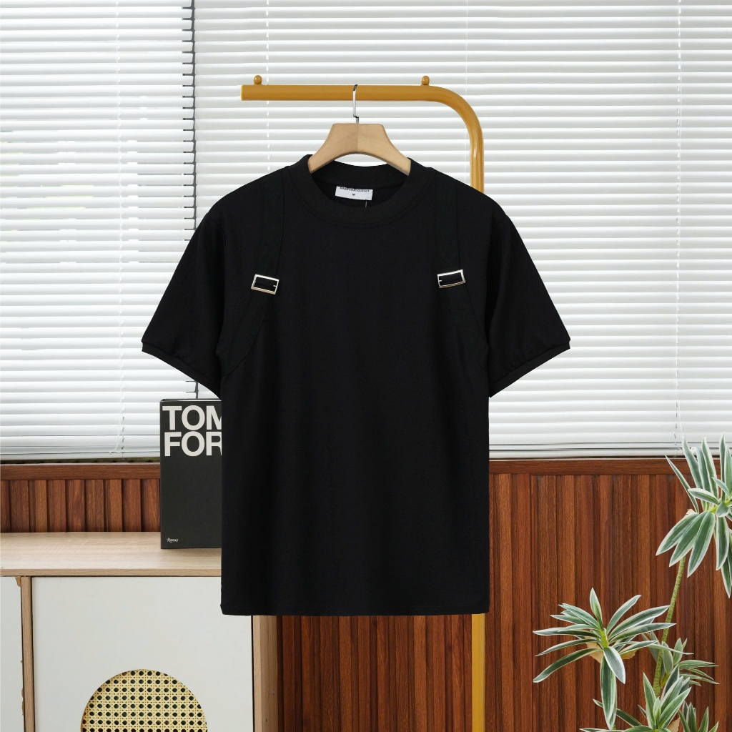 Áo thun Nam LINE PAD Cổ Tròn MENSWEAR - Cotton 250MSG, Regular Fit, Tôn Vai, Hack Dáng- SHINGHAI
