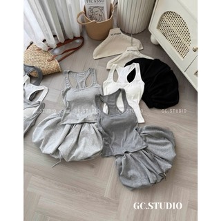 PHẠM THÙY SHOP: SET BỘ ÁO BA LỖ MIX QUẦN BÍ CÓ MÚT NGỰC