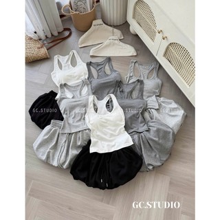 PHẠM THÙY SHOP: SET BỘ ÁO BA LỖ MIX QUẦN BÍ CÓ MÚT NGỰC