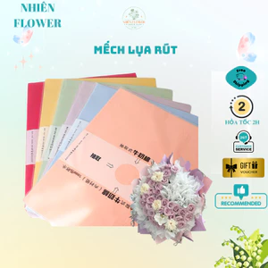 Giấy Mếch Lụa Dạng Rút Tệp 38 Tờ Kích Thước 30*30, Tiện Lợi Dùng Bó Hoa,Quà Tặng, Trang Trí Handmade