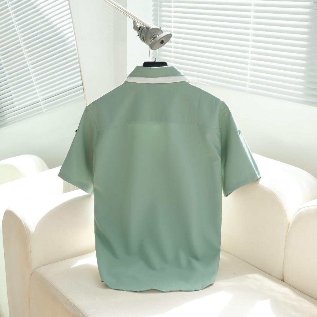 [NEW IN] Áo Polo Nam cao cấp AIRING From Rộng Cotton Lạnh Line Cổ chữ V, Thoáng Mát - SHINGHAI